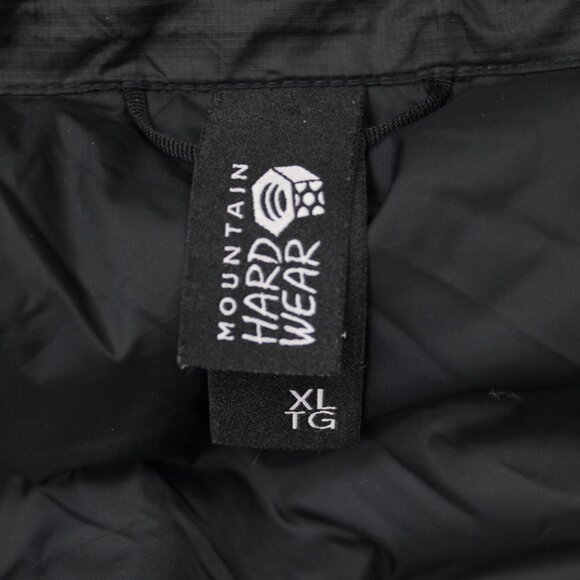 Mountain Hardwear Puffer Vest Mens XL Black Goose Down Quilted Full Zip Jacket - Picture 10 of 14